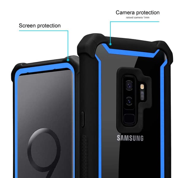 Samsung Galaxy S9 PLUS Skal 2-i-1 Fodral Skal M obilskydd med TPU-silikonkant och akrylbaksida