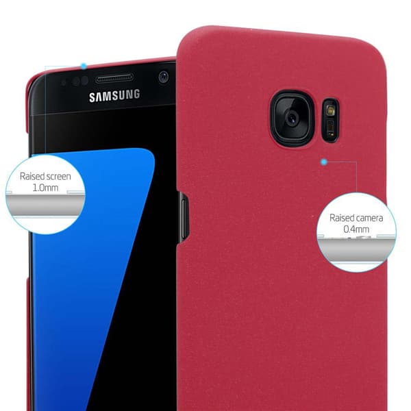 Deksel for Samsung Galaxy S7 EDGE Hardt Case Beskyttende i frostet look mot riper og støt