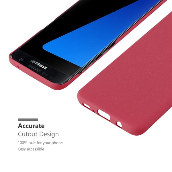 Deksel for Samsung Galaxy S7 EDGE Hardt Case Beskyttende i frostet look mot riper og støt