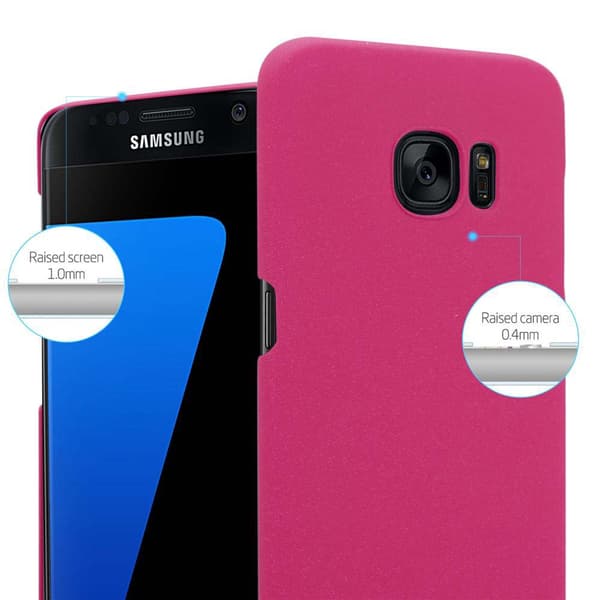 Deksel for Samsung Galaxy S7 EDGE Hardt Case Beskyttende i frostet look mot riper og støt