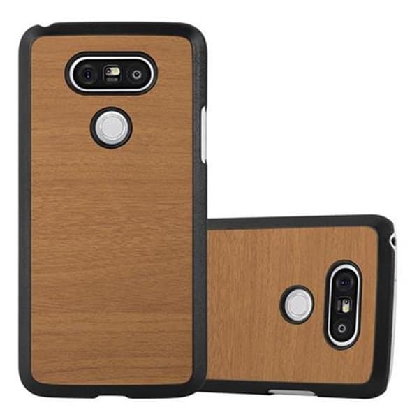 LG G5 Suojakuori Hard Case Suojakotelo puun näköinen suojus naarmuilta ja iskuilta WOODY RUSKEA