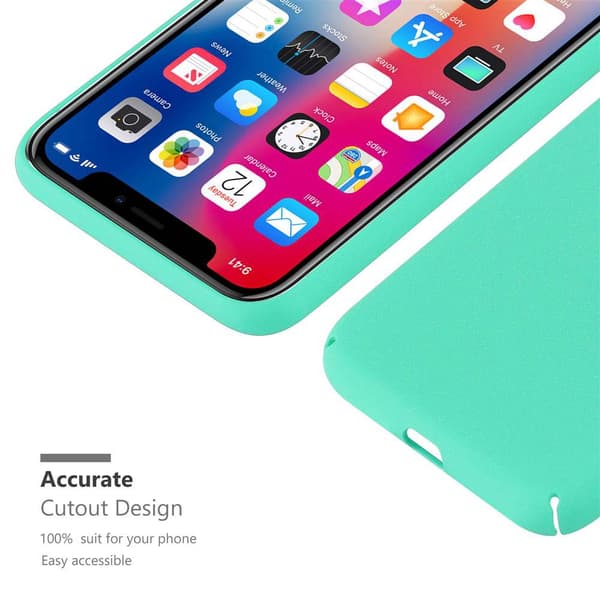 Deksel for iPhone X / XS Hardt Case Beskyttende i frostet look mot riper og støt