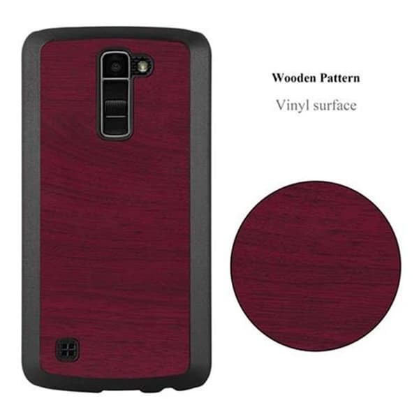 LG K10 2016 Suojakuori Hard Case Suojakotelo puun näköinen suojus naarmuilta ja iskuilta