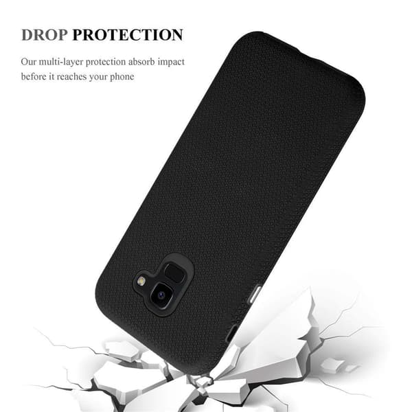 Samsung Galaxy J7 2017 Skal Fodral Mobilskydd Outdoor Hybridskydds med extra grepp och halkskydd i triangeldesign av silikon och plast