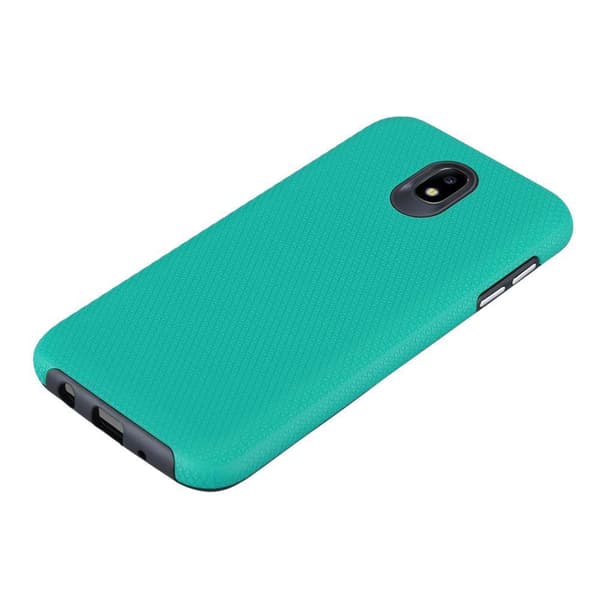 Samsung Galaxy J7 2017 Skal Fodral Mobilskydd Outdoor Hybridskydds med extra grepp och halkskydd i triangeldesign av silikon och plast