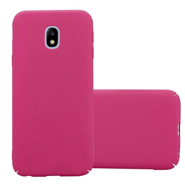 Deksel for Samsung Galaxy J7 2017 Hardt Case Beskyttende i frostet look mot riper og støt FROSTIG ROSA