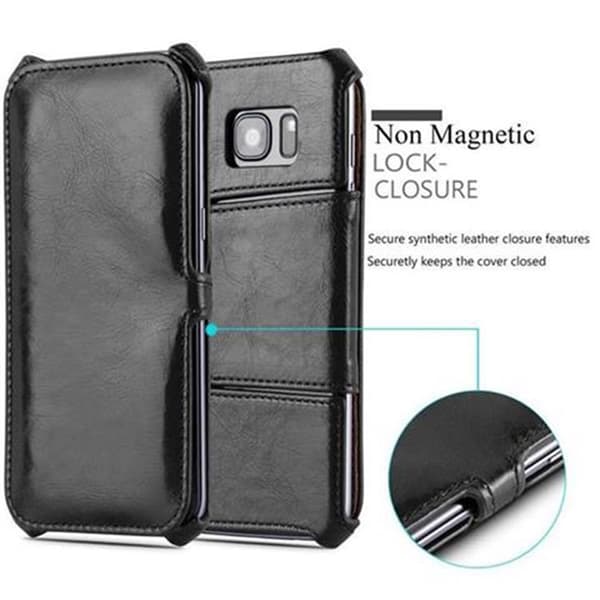 Samsung Galaxy S7 EDGE Fodral Skal Plånboksfodral Skyddsfodral Case UTAN magnetisk stängning med stativfunktion och hörnhållare