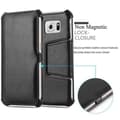 Miniatyrbild 3 av 6: Samsung Galaxy S6 Fodral Skal Plånboksfodral Skyddsfodral Case UTAN magnetisk stängning med stativfunktion och hörnhållare