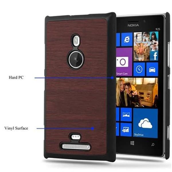 Nokia Lumia 925 Suojakuori Hard Case Suojakotelo puun näköinen suojus naarmuilta ja iskuilta