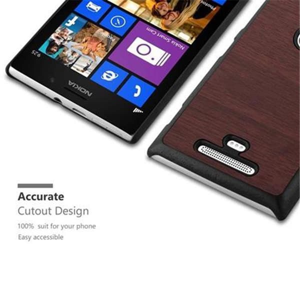Nokia Lumia 925 Suojakuori Hard Case Suojakotelo puun näköinen suojus naarmuilta ja iskuilta