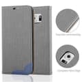 Miniatyrbild 3 av 7: Samsung Galaxy S6 EDGE Skal Plånboksfodral Case med stativfunktion och kortficka i bast-look Fodral