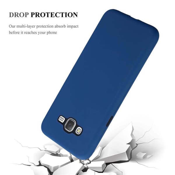 Samsung Galaxy J7 2015 Suojakuori Suojakotelo Hybridisuojus jossa on TPU-silikoni sisäpuolella ja 2-osainen muovi ulkopuolella