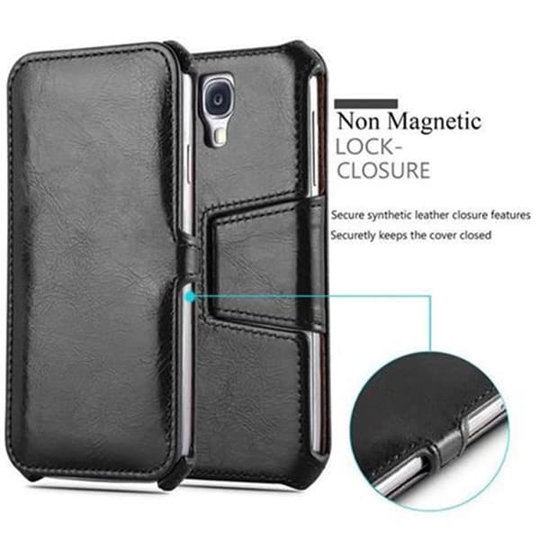 Samsung Galaxy S4 Fodral Skal Plånboksfodral Skyddsfodral Case UTAN magnetisk stängning med stativfunktion och hörnhållare
