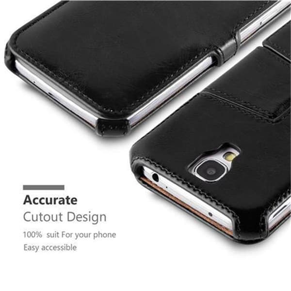 Samsung Galaxy S4 Fodral Skal Plånboksfodral Skyddsfodral Case UTAN magnetisk stängning med stativfunktion och hörnhållare