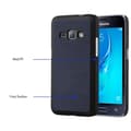 Miniatyrbild 5 av 7: Samsung Galaxy J1 2016 Fodral Hårt Fodral Skal Hard Case Skyddsomslag i träoptik mot repor och stötar