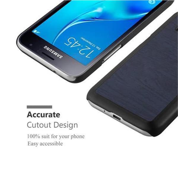 Samsung Galaxy J1 2016 Fodral Hårt Fodral Skal Hard Case Skyddsomslag i träoptik mot repor och stötar