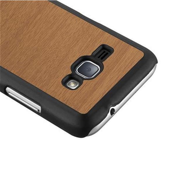 Samsung Galaxy J1 2016 Fodral Hårt Fodral Skal Hard Case Skyddsomslag i träoptik mot repor och stötar