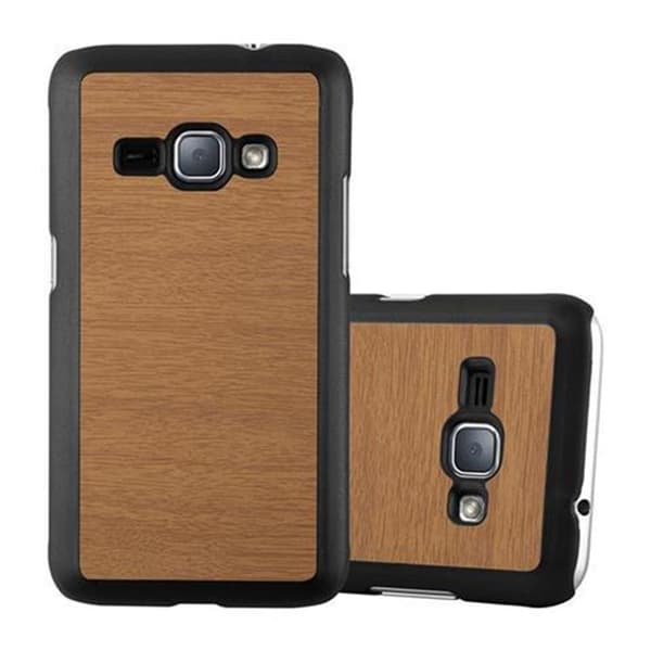 Samsung Galaxy J1 2016 Fodral Hårt Fodral Skal Hard Case Skyddsomslag i träoptik mot repor och stötar