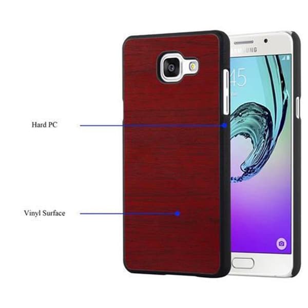 Samsung Galaxy A3 2016 Fodral Hårt Fodral Skal Hard Case Skyddsomslag i träoptik mot repor och stötar