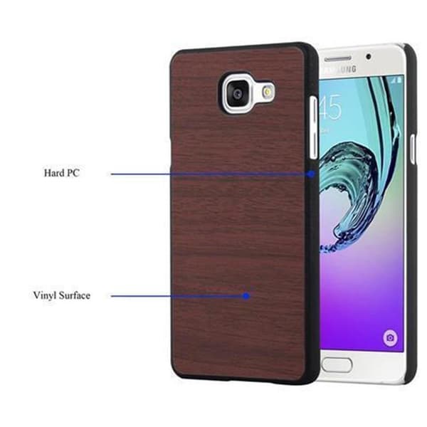 Samsung Galaxy A3 2016 Fodral Hårt Fodral Skal Hard Case Skyddsomslag i träoptik mot repor och stötar
