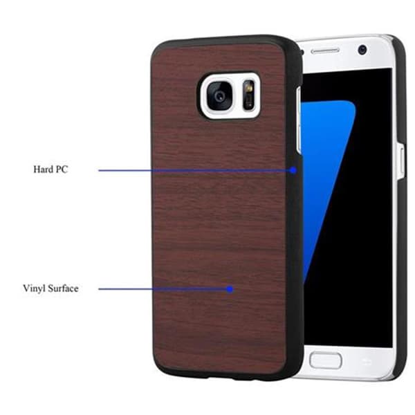 Samsung Galaxy S7 Suojakuori Hard Case Suojakotelo puun näköinen suojus naarmuilta ja iskuilta
