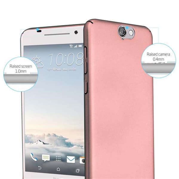 Hårt HTC ONE A9 Fodral Skal Fodral Mobilskydd Hard Case Skyddsomslag i metalloptik mot repor och stötar