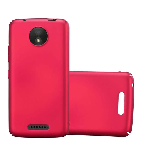 Hårt Motorola MOTO C Fodral Skal Fodral Mobilskydd Hard Case Skyddsomslag i metalloptik mot repor och stötar METALL RÖD