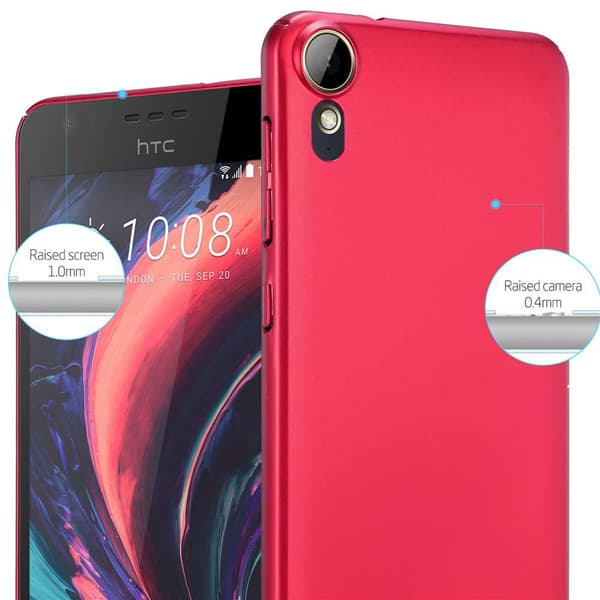 Deksel for HTC Desire 10 LIFESTYLE / Desire 825 Hardt Case Beskyttende i metallutseende mot riper og støt.