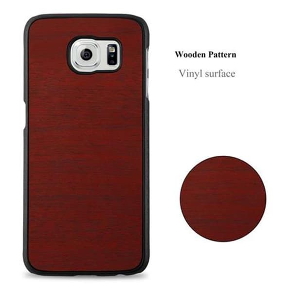 Samsung Galaxy S6 Suojakuori Hard Case Suojakotelo puun näköinen suojus naarmuilta ja iskuilta