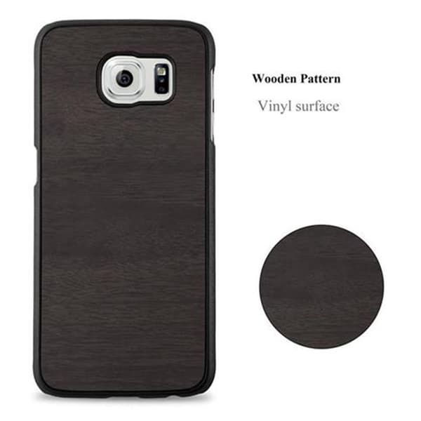Samsung Galaxy S6 Suojakuori Hard Case Suojakotelo puun näköinen suojus naarmuilta ja iskuilta