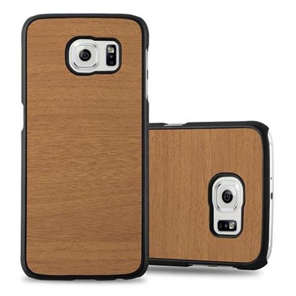 Samsung Galaxy S6 Suojakuori Hard Case Suojakotelo puun näköinen suojus naarmuilta ja iskuilta