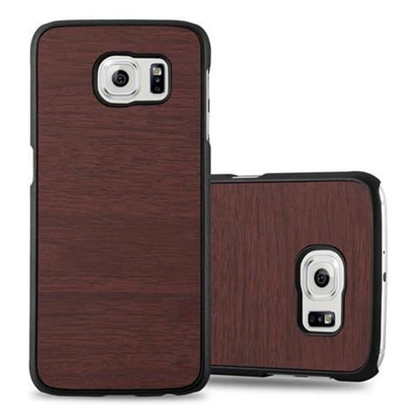 Samsung Galaxy S6 Suojakuori Hard Case Suojakotelo puun näköinen suojus naarmuilta ja iskuilta