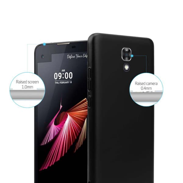 Deksel for LG X SCREEN Hardt Case Beskyttende i metallutseende mot riper og støt.