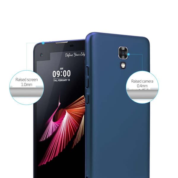 Deksel for LG X SCREEN Hardt Case Beskyttende i metallutseende mot riper og støt.