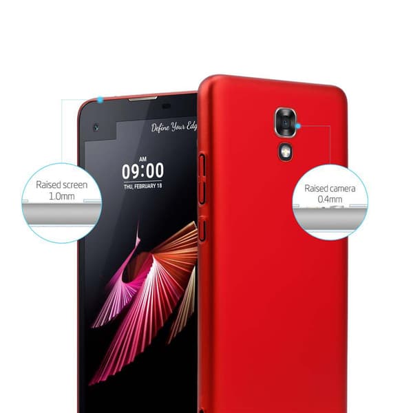 Deksel for LG X SCREEN Hardt Case Beskyttende i metallutseende mot riper og støt.