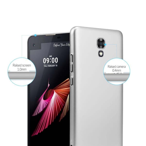 Deksel for LG X SCREEN Hardt Case Beskyttende i metallutseende mot riper og støt.