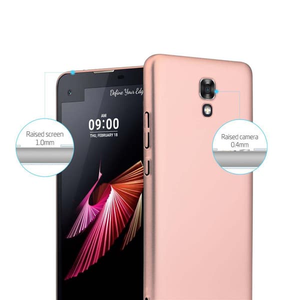 Deksel for LG X SCREEN Hardt Case Beskyttende i metallutseende mot riper og støt.