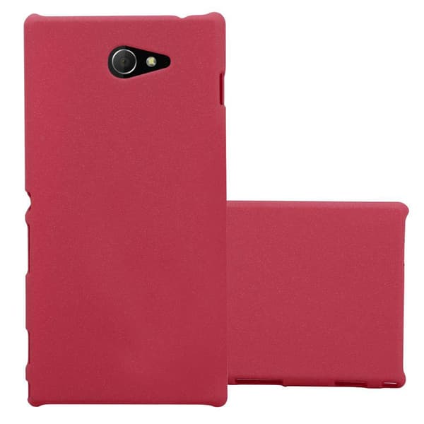 Sony Xperia M2 / M2 AQUA Fodral Skal Hard Case Mobilskydd i Frosted utseende mot repor och stötar FROSTY RÖD