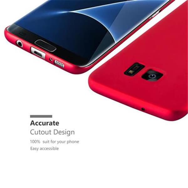 Samsung Galaxy S7 EDGE Suojakuori Hard Case Suojakotelo metallin näköinen suojus naarmuja ja iskuja vastaan