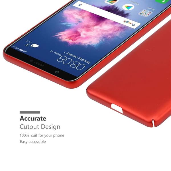 Huawei P SMART 2018 / Enjoy 7S Suojakuori Hard Case Suojakotelo metallin näköinen suojus naarmuja ja iskuja vastaan