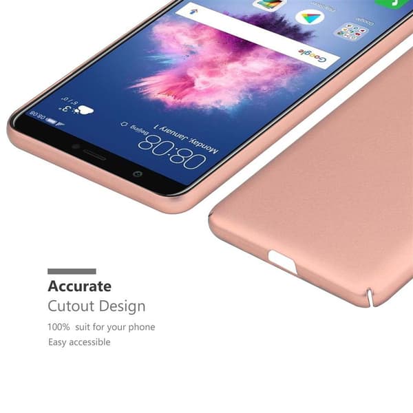 Huawei P SMART 2018 / Enjoy 7S Suojakuori Hard Case Suojakotelo metallin näköinen suojus naarmuja ja iskuja vastaan