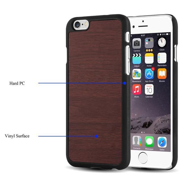 iPhone 6 PLUS / 6S PLUS Fodral Hårt Fodral Skal Hard Case Skyddsomslag i träoptik mot repor och stötar