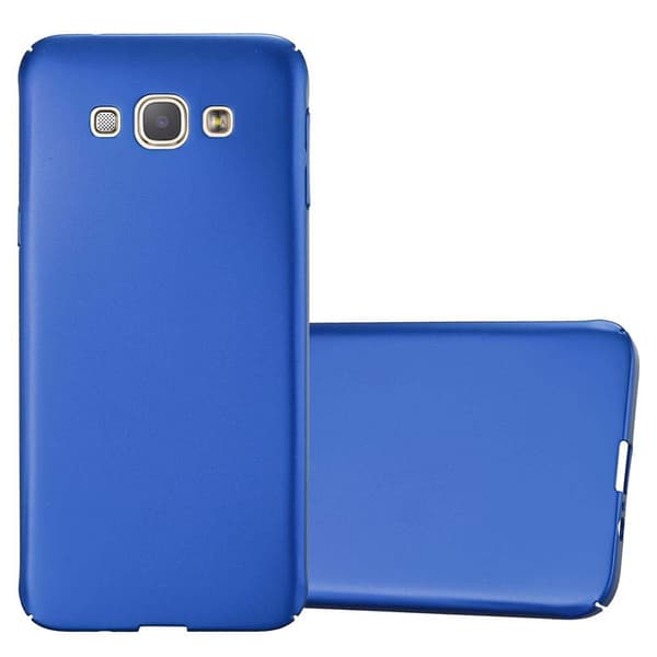 Samsung Galaxy A8 2015 Suojakuori Hard Case Suojakotelo metallin näköinen suojus naarmuja ja iskuja vastaan METALLIN SININEN