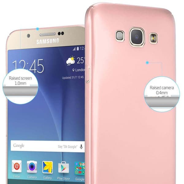 Hårt Samsung Galaxy A8 2015 Fodral Skal Fodral Mobilskydd Hard Case Skyddsomslag i metalloptik mot repor och stötar