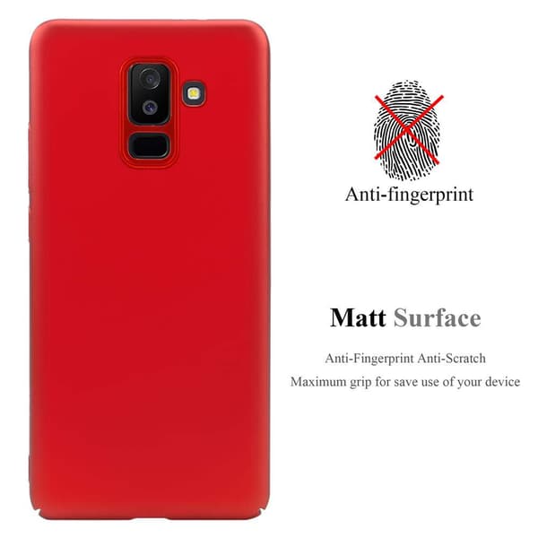 Samsung Galaxy A6 PLUS 2018 Suojakuori Hard Case Suojakotelo metallin näköinen suojus naarmuja ja iskuja vastaan