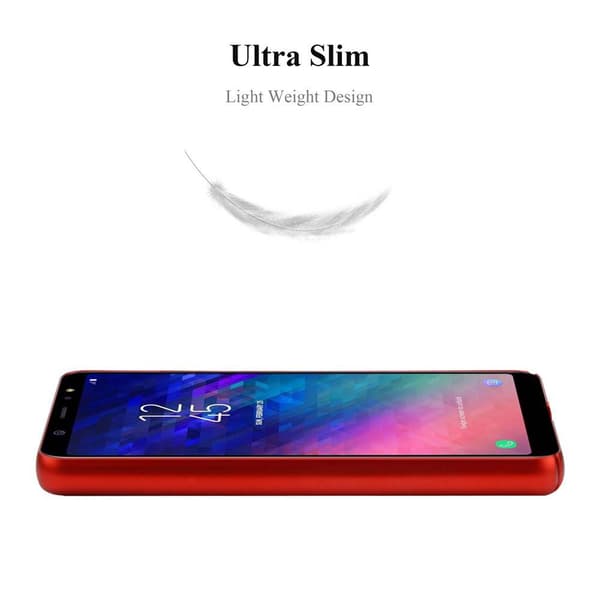 Samsung Galaxy A6 PLUS 2018 Suojakuori Hard Case Suojakotelo metallin näköinen suojus naarmuja ja iskuja vastaan