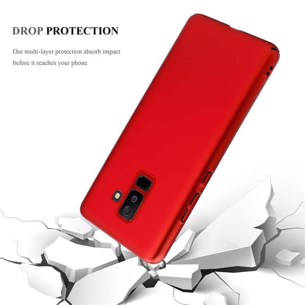 Samsung Galaxy A6 PLUS 2018 Suojakuori Hard Case Suojakotelo metallin näköinen suojus naarmuja ja iskuja vastaan