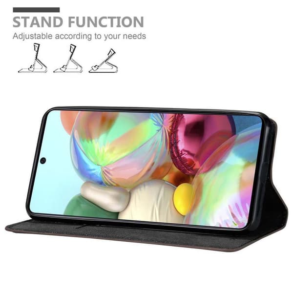 Samsung Galaxy A71 4G Suojakotelo Suojakuori Lompakkokotelo Matkapuhelinkotelo jossa magneettisuljenta, jalusta-toiminto ja korttitasku
