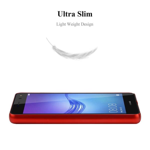 Huawei Y5 2017 / Y6 2017 Suojakuori Hard Case Suojakotelo metallin näköinen suojus naarmuja ja iskuja vastaan