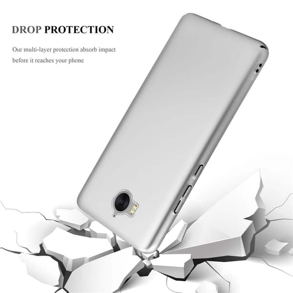 Huawei Y5 2017 / Y6 2017 Suojakuori Hard Case Suojakotelo metallin näköinen suojus naarmuja ja iskuja vastaan